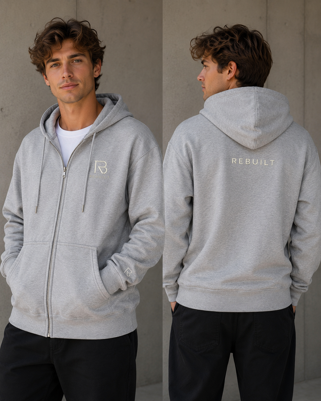 ESSENTIAL ZIP HOODIE