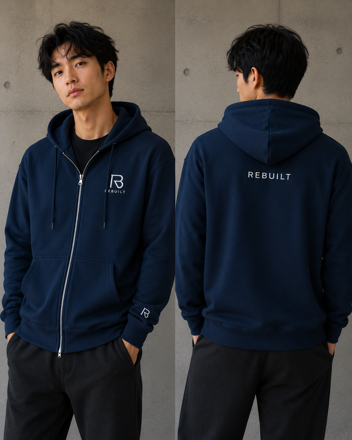 ESSENTIAL ZIP HOODIE