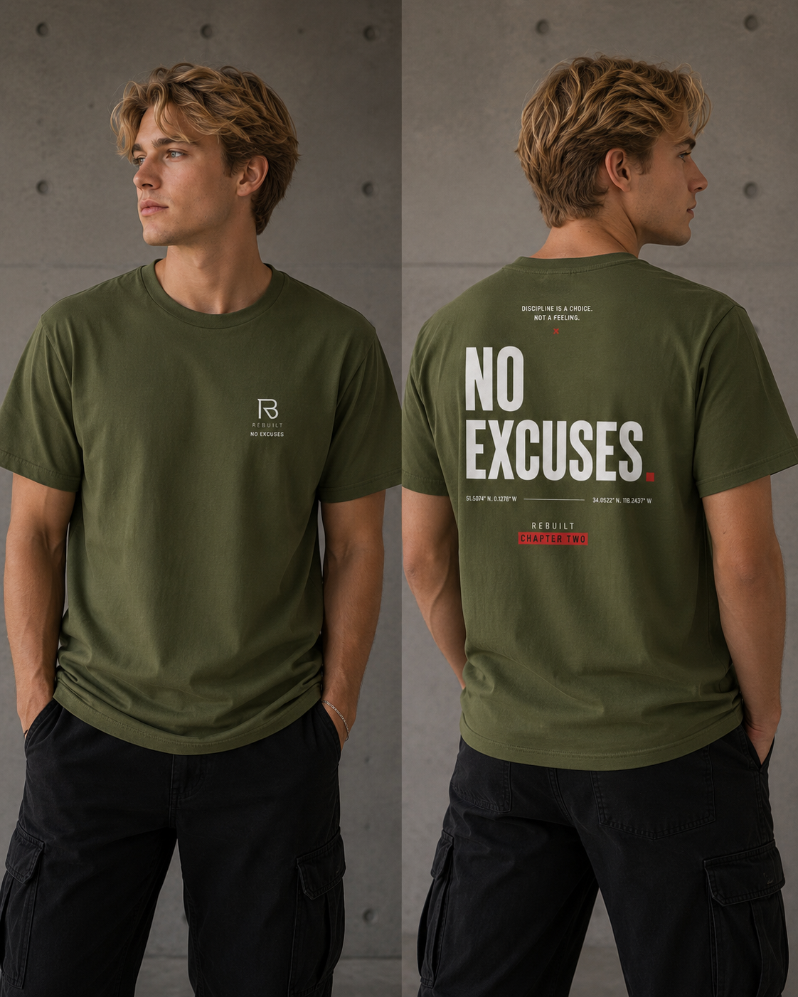 NO EXCUSES TEE