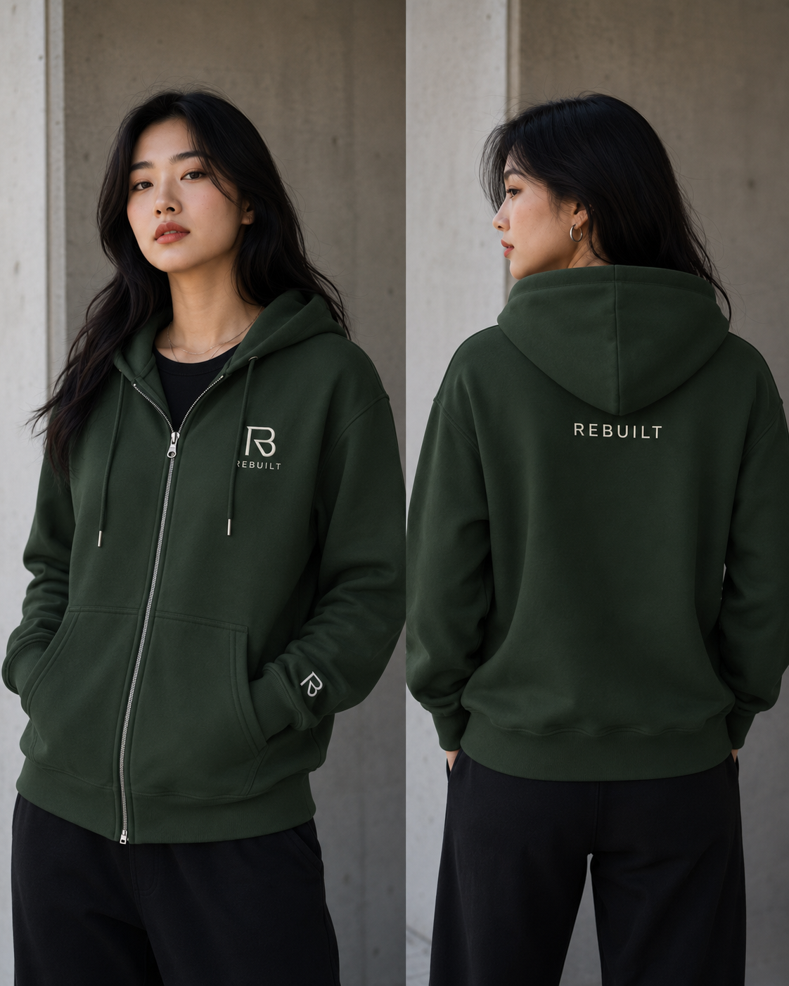 ESSENTIAL ZIP HOODIE