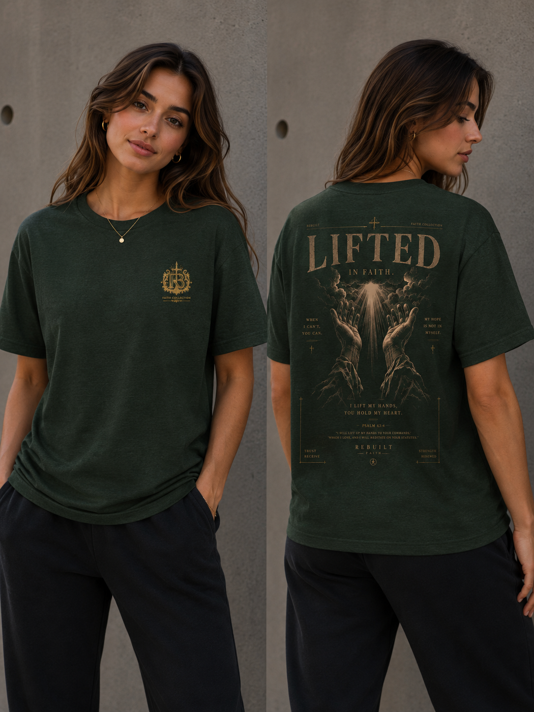 LIFTED IN FAITH TEE